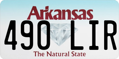 AR license plate 490LIR