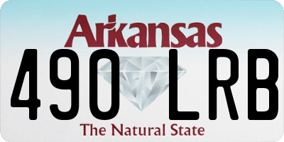 AR license plate 490LRB