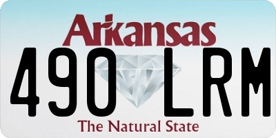 AR license plate 490LRM