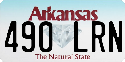 AR license plate 490LRN