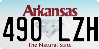 AR license plate 490LZH
