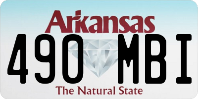 AR license plate 490MBI