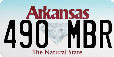 AR license plate 490MBR
