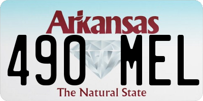 AR license plate 490MEL