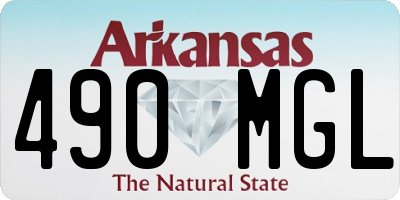 AR license plate 490MGL