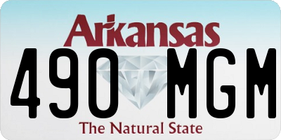 AR license plate 490MGM