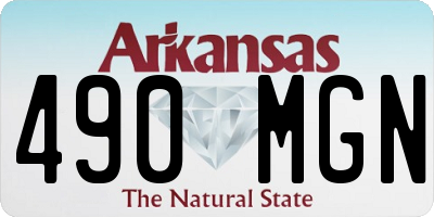 AR license plate 490MGN