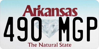 AR license plate 490MGP