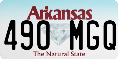 AR license plate 490MGQ