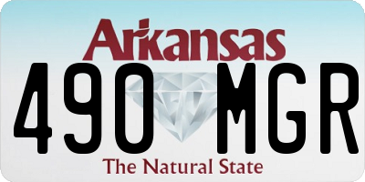 AR license plate 490MGR