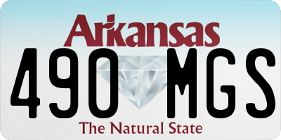 AR license plate 490MGS