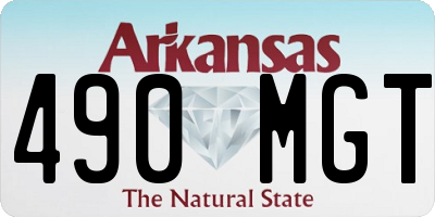 AR license plate 490MGT