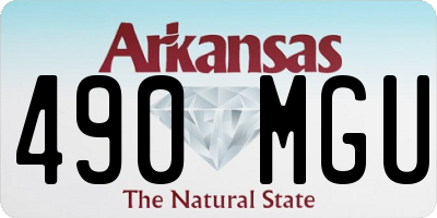 AR license plate 490MGU