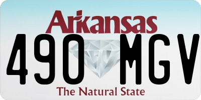 AR license plate 490MGV