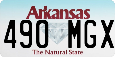 AR license plate 490MGX