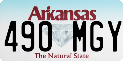 AR license plate 490MGY