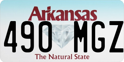 AR license plate 490MGZ