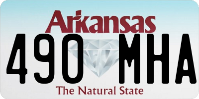 AR license plate 490MHA