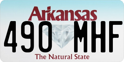 AR license plate 490MHF