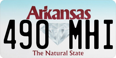 AR license plate 490MHI