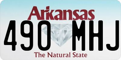 AR license plate 490MHJ