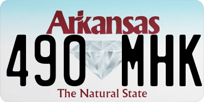 AR license plate 490MHK