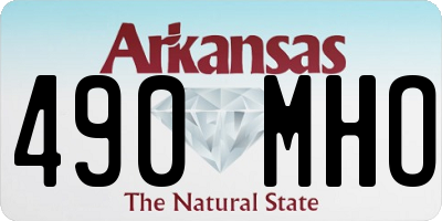AR license plate 490MHO