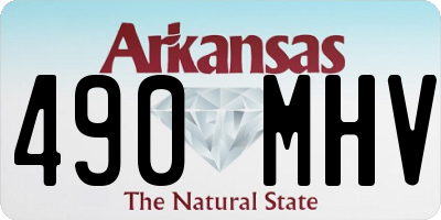 AR license plate 490MHV