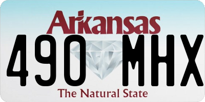 AR license plate 490MHX