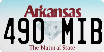 AR license plate 490MIB