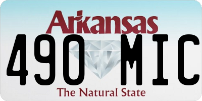 AR license plate 490MIC