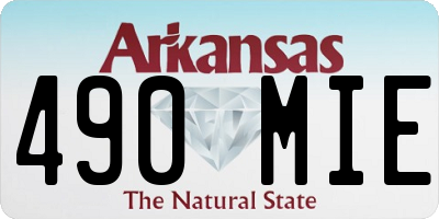 AR license plate 490MIE