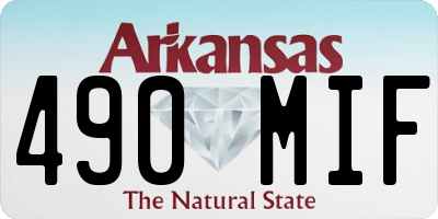 AR license plate 490MIF