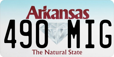 AR license plate 490MIG