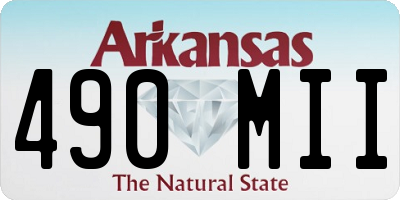 AR license plate 490MII