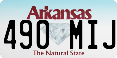 AR license plate 490MIJ