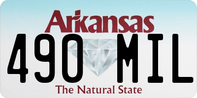 AR license plate 490MIL