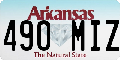 AR license plate 490MIZ