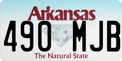AR license plate 490MJB