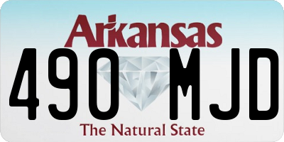 AR license plate 490MJD