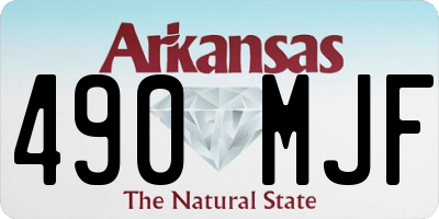AR license plate 490MJF