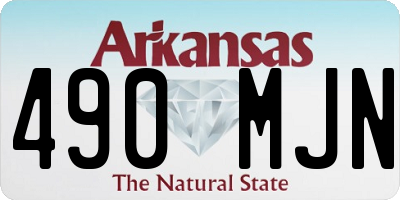 AR license plate 490MJN