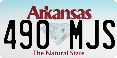 AR license plate 490MJS