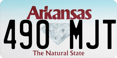 AR license plate 490MJT