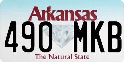 AR license plate 490MKB