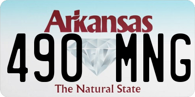 AR license plate 490MNG