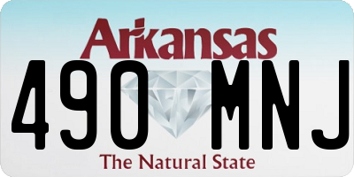 AR license plate 490MNJ