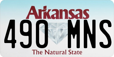 AR license plate 490MNS