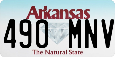 AR license plate 490MNV