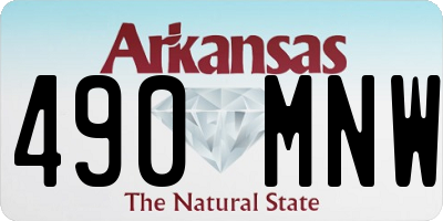 AR license plate 490MNW